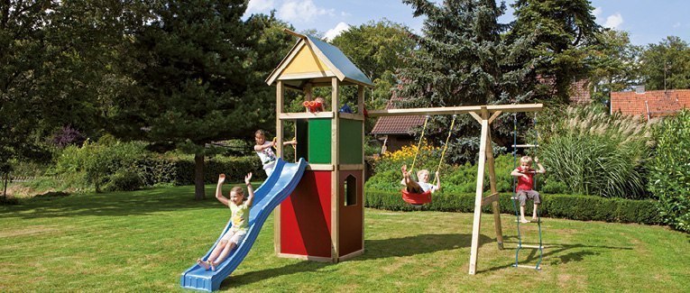 Kinderspielgeräte aus Holz ★ HolzLand Schäfer